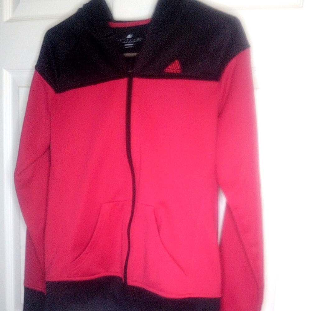 Bundle & Save ADIDAS CLIMAWARM HOODIE ZIP UP MAGENTA & BLCK S
